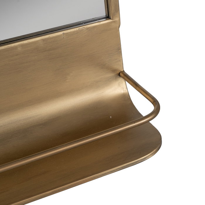 Espejo Oro Envejecido Metal-Cristal 62 X 16 X 65 cm