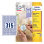 AVERY Zweckform L6019REV-25 blanco 10,0 x 10,0 mm