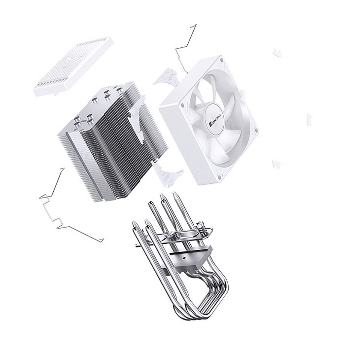 Jonsbo CR-1400 EVO CPU-Kühler, 92mm - blanco