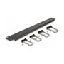 DeLOCK Panel de gestión de cables de 19″ con 5 ganchos metálicos 1U negro