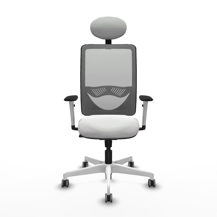 PIQUERAS Y CRESPO Silla de oficina Zulema Blanca y Gris