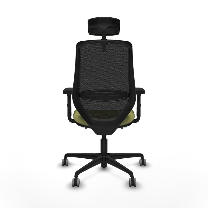 PIQUERAS Y CRESPO Silla de oficina Mardos con mecanismo Sincro/Traslack Verde oliva y Negro