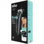 Braun BG5360 BodyGroomer Series 5 - Cortapelos/afeitadora corporal recargable para hombre, resistente al agua, uso seco/mojado, 4 accesorios