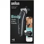 Braun BG5360 BodyGroomer Series 5 - Cortapelos/afeitadora corporal recargable para hombre, resistente al agua, uso seco/mojado, 4 accesorios