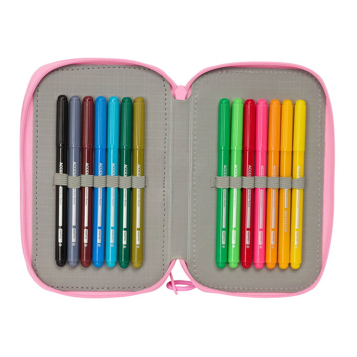 Safta Plumier Triple Blackfit8 Smile 37 Pcs