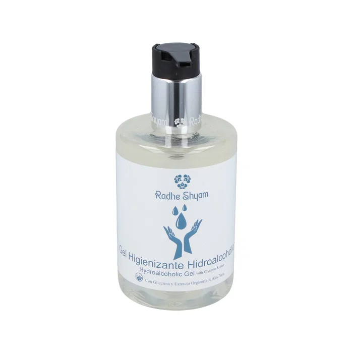 RADHE SHYAM Gel Hidroalcohólico con Aloe Vera Dosificador 300 ml - Gel Desinfectante de Manos 65% Alcohol, Lima-Limón RADHE SHYAM Gel Hidroalcohólico con Aloe Vera Dosificador 300 ml - Gel Desinfectante de Manos 65% Alcohol, Lima-Limón