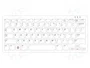 RASPBERRY PI Teclado Blanco y Rojo Distribución US