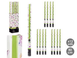 Arte Regal Cañón Confeti Euros 80 cm Multicolor Papel y Cartón (Set de 24)