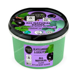 ORGANIC SHOP Exfoliante Corporal De Azucar Grosella Negra Y Eucalipto Con Efecto Sauna, 250 Ml