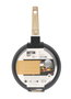 Inde Sartén 24 cm Aluminio Forjado Inducción Superb Quttin (6 Unidades)