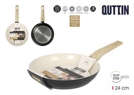 Inde Sartén 24 cm Aluminio Forjado Inducción Superb Quttin (6 Unidades)