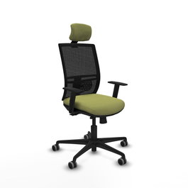 PIQUERAS Y CRESPO Silla de oficina Yunquera Verde oliva y Negro