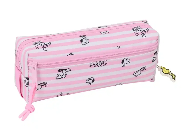 Safta Portatodo Triple Snoopy con Goma Elástica