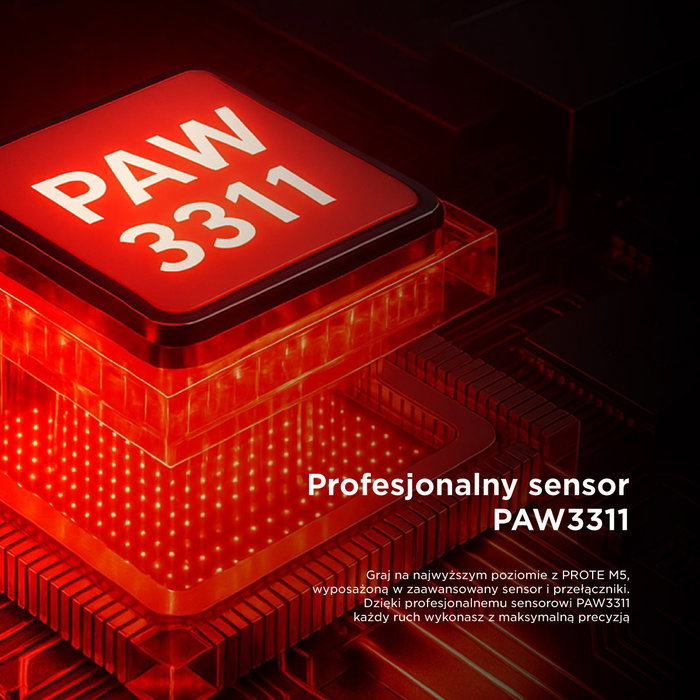 Rampage Prote M5 Ratón Inalámbrico 24000 DPI RGB LED Blanco