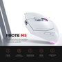 Rampage Prote M5 Ratón Inalámbrico 24000 DPI RGB LED Blanco