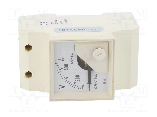 LUMEL EB16N Voltímetro Analógico para Raíl DIN 0-500V True RMS