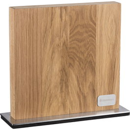 Zassenhaus Magnet Knife Block Oak Wood de madera de roble y acero inoxidable