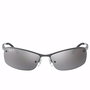 Ray-Ban RB3183 Gafas de Sol Hombre Polarizadas 63 mm Plata Espejado Gris Gunmetal Filtro UV 3P