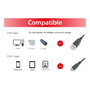 Equip Cable USB-C a USB-A 3A Macho-Macho 0.30 Metros Negro