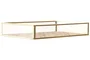 DKD Home Decor Bandeja de Metal y Cristal Multicolor 24x14x4 cm