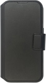 eSTUFF iPhone 16 Funda Cartera INFINITE MILAN - Negro - Compatible MagSafe, 3 bolsillos, fabricada con 87% materiales reciclados