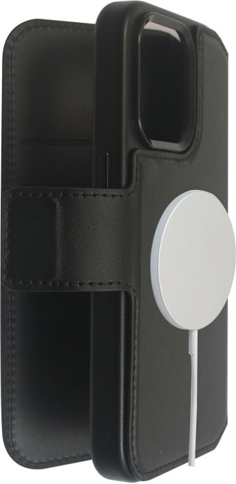 eSTUFF iPhone 16 Funda Cartera INFINITE MILAN - Negro - Compatible MagSafe, 3 bolsillos, fabricada con 87% materiales reciclados eSTUFF iPhone 16 Funda Cartera INFINITE MILAN - Negro - Compatible MagSafe, 3 bolsillos, fabricada con 87% materiales reciclados
