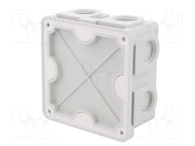 OBO BETTERMANN Caja de conexiones B 10 M 5 en gris claro OBO BETTERMANN Caja de conexiones B 10 M 5 en gris claro