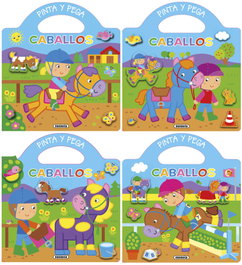 SUSAETA EDICIONES Caballos - Pinta y Pega