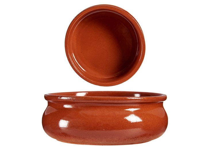 La Dehesa Cazuela Abombada Diam 15 cm Barro Refractario Color Miel (Set de 16)