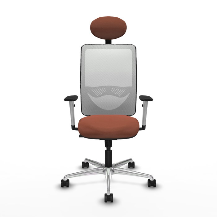 PIQUERAS Y CRESPO Silla de oficina Zulema con Mecanismo Sincro Marrón y Blanco PIQUERAS Y CRESPO Silla de oficina Zulema con Mecanismo Sincro Marrón y Blanco