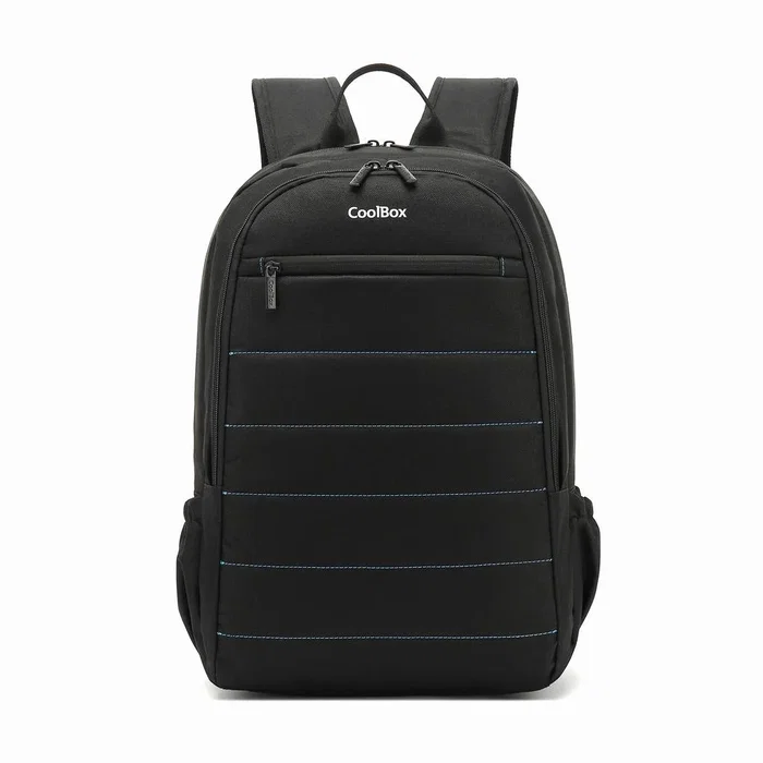 Coolbox COO-BAG15-2N Mochila para Portátil 15.6 Pulgadas (39.6 cm) Impermeable, Negro, con Compartimento para Tablet y Bolsillos para Accesorios