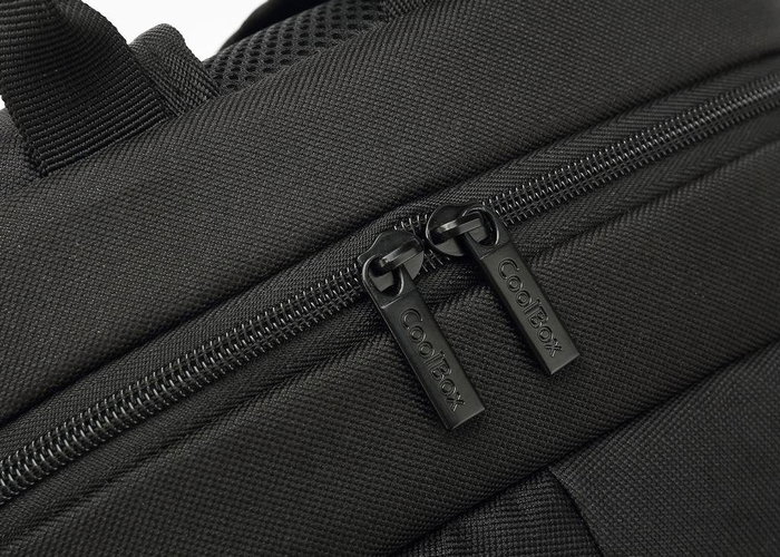 Coolbox COO-BAG15-2N Mochila para Portátil 15.6 Pulgadas (39.6 cm) Impermeable, Negro, con Compartimento para Tablet y Bolsillos para Accesorios