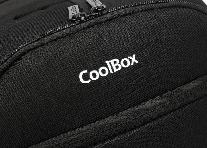 Coolbox COO-BAG15-2N Mochila para Portátil 15.6 Pulgadas (39.6 cm) Impermeable, Negro, con Compartimento para Tablet y Bolsillos para Accesorios
