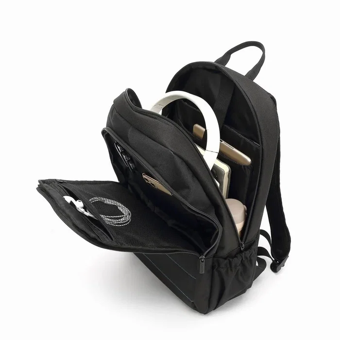 Coolbox COO-BAG15-2N Mochila para Portátil 15.6 Pulgadas (39.6 cm) Impermeable, Negro, con Compartimento para Tablet y Bolsillos para Accesorios