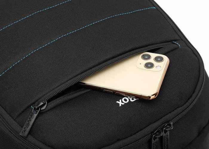 Coolbox COO-BAG15-2N Mochila para Portátil 15.6 Pulgadas (39.6 cm) Impermeable, Negro, con Compartimento para Tablet y Bolsillos para Accesorios