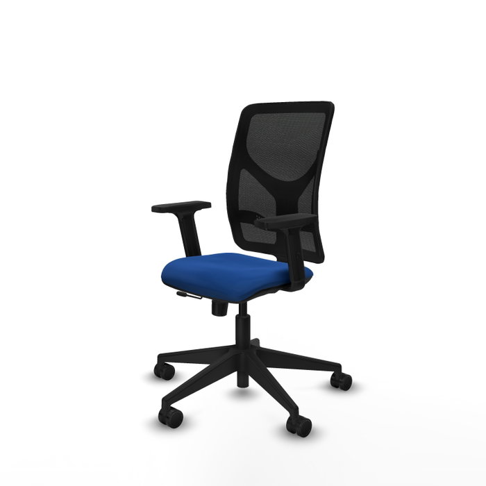 PIQUERAS Y CRESPO Silla de oficina Motilla Azul con mecanismo Sincro/Traslack PIQUERAS Y CRESPO Silla de oficina Motilla Azul con mecanismo Sincro/Traslack