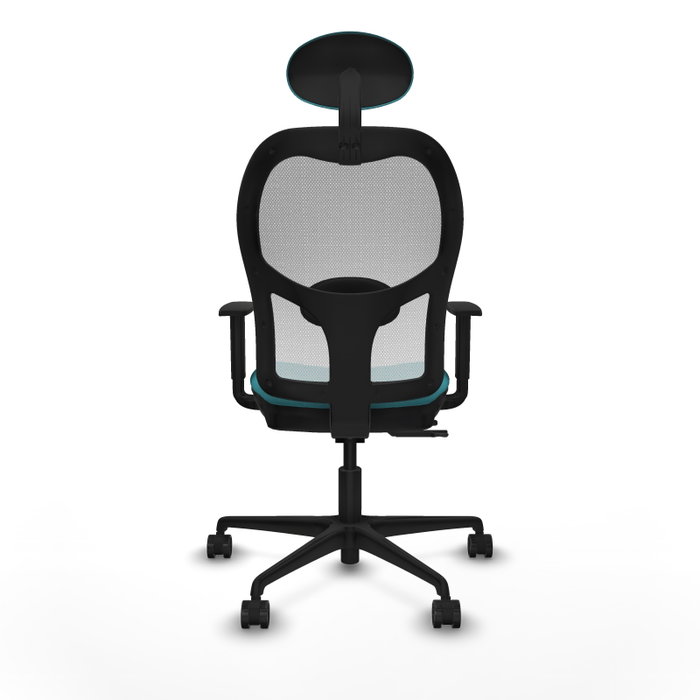 PIQUERAS Y CRESPO Silla de oficina Jorquera Turquesa con mecanismo Sincro/Traslack