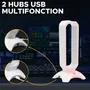 The G-Lab K-STAND RADO Auriculares/Soporte para Auriculares RGB USB Blanco THE3760162067842