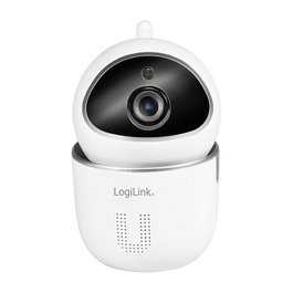 LogiLink SH0117 Cámara de Seguridad IP WiFi 360°, Full HD 1080p, Blanca