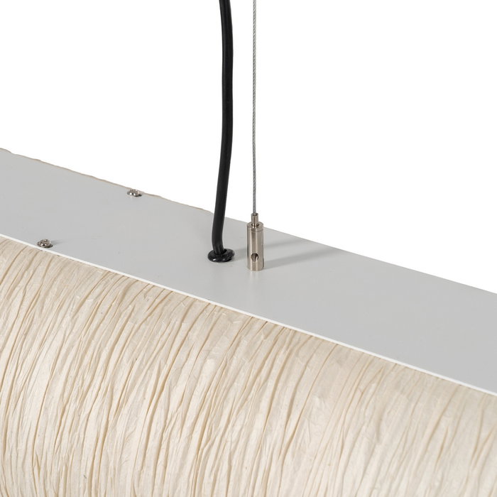 Lámpara Techo Beige Papel-Metal 1,20 X 1,20 X 20 cm