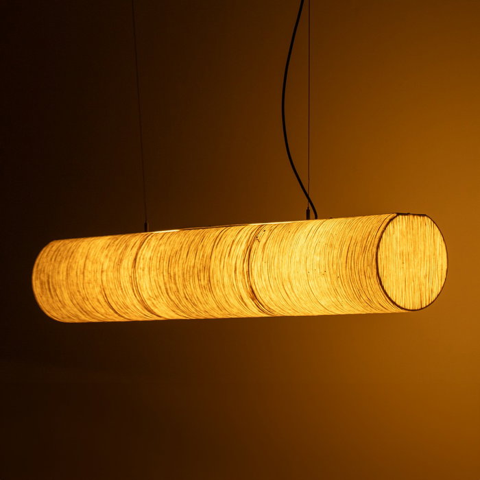 Lámpara Techo Beige Papel-Metal 1,20 X 1,20 X 20 cm