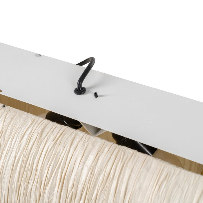 Lámpara Techo Beige Papel-Metal 1,20 X 1,20 X 20 cm