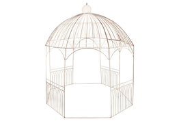 DKD Home Decor Pérgola Terraza y Jardín Blanco 304x304x332 cm Hierro