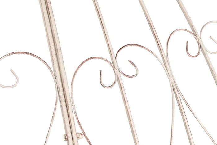 DKD Home Decor Pérgola Terraza y Jardín Blanco 304x304x332 cm Hierro