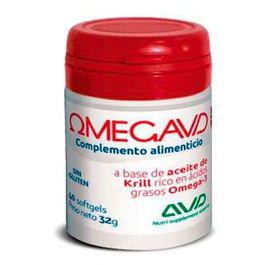 AVD Reform Omegavd 40 Cap, Complemento Alimenticio con Aceite de Krill Rico en Omega 3, DHA y EPA, Colina y Astaxantina, Sin Gluten