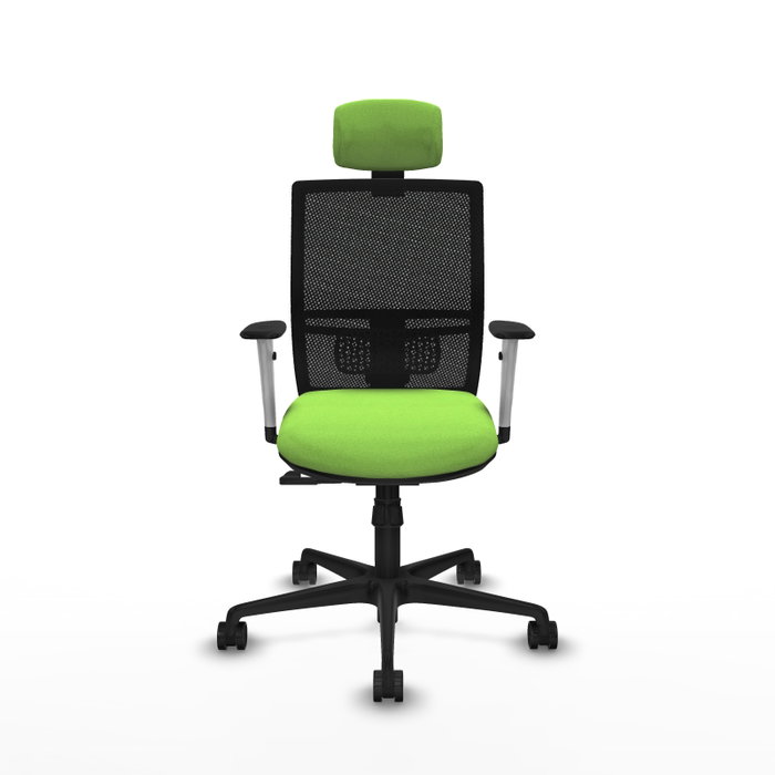 PIQUERAS Y CRESPO Silla de oficina Yunquera con mecanismo Sincro, color Pistacho y Negro PIQUERAS Y CRESPO Silla de oficina Yunquera con mecanismo Sincro, color Pistacho y Negro