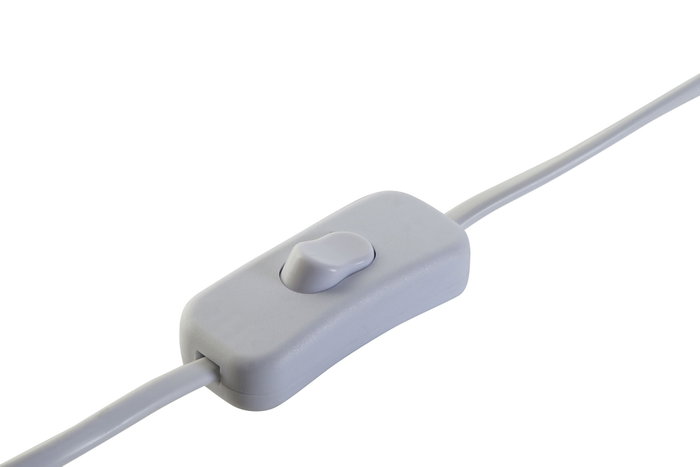 DKD Home Decor Lámpara de Sobremesa de Bambú y Poliéster Blanco y Natural