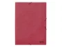 Liderpapel Carpeta de tres solapas con gomas, cartón prespán, A3, Rojo