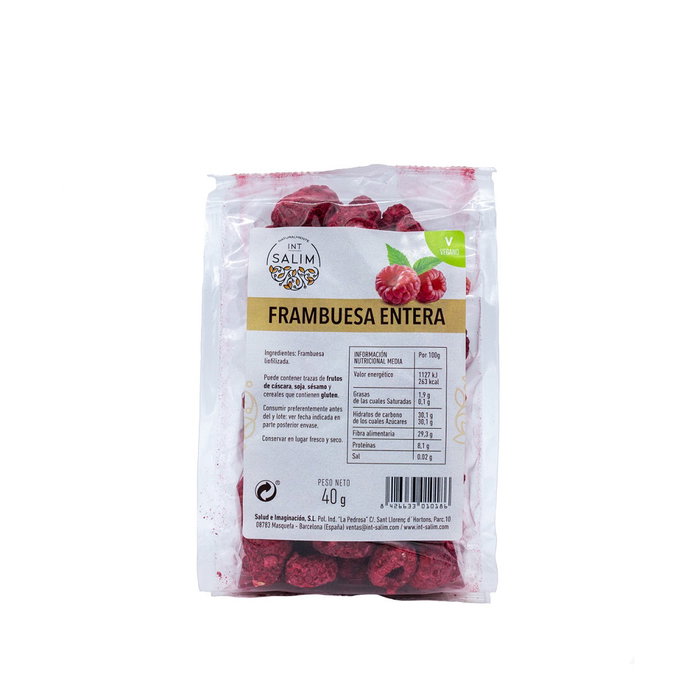 INT SALIM Frambuesa liofilizada entera 40g