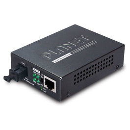 Planet Conversor de Medios Fibra Gigabit Ethernet, 1 Puerto RJ-45 a 1 Puerto SC, 10/100/1000Base-T a 1000Base-LX, 1310 nm, GT-806A15